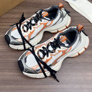 BALENCIAGA TRACK SNEAKERS WHITE ORANGE SIZE EU 41